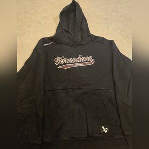 Anoka Tornadoes (Minnesota) Peewees Black Bauer Boys Hoodie